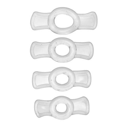 Size Matters Endurance Penis Ring Set - Clear