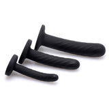 Tri-Play 3 Piece Silicone Dildo Set